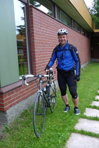 Anders har sykla 22 km til Namsos